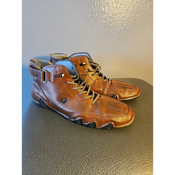 DBeck Explorer Waterproof Shoes Mens 8.5 Leather Camping Hiking Driving - Picture 1 of 10